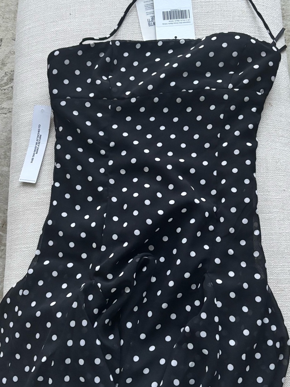 Princess Polly Black and White Polka Dot One-Piece